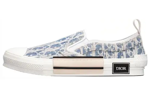 DIOR B23 Low Blue Oblique Kasuri Jacquard