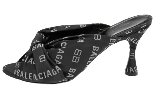 Balenciaga Drapy High Heels Women's Black
