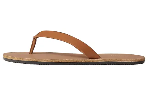 HERMES Estival Flat Flip Flops Men's Brown