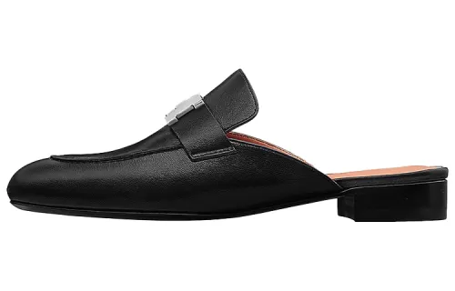 HERMES Trocadero Closed Toe Slippers Women's