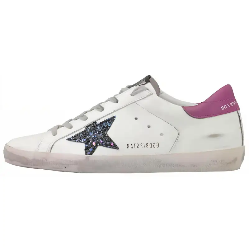 Golden Goose Super Star Low top Stylish Skateboarding Shoes Women's White Pink