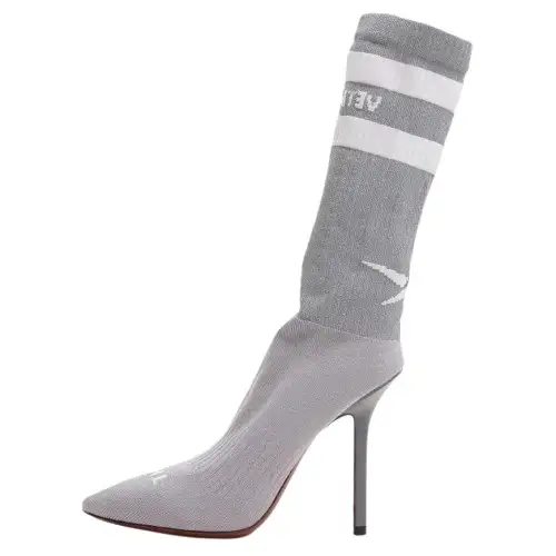 Vetements Fabric Ankle Boots Women's Gray