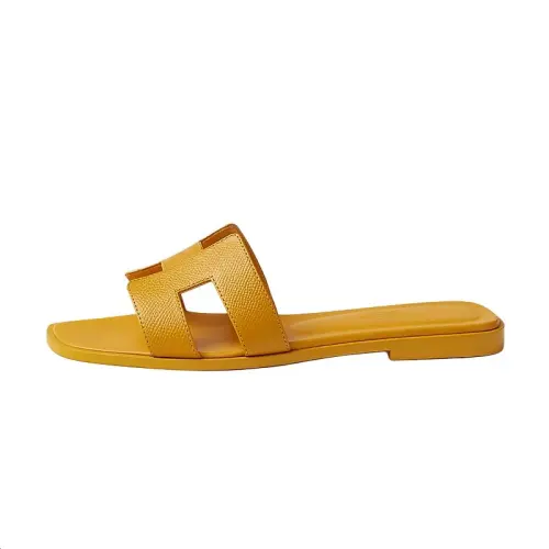 HERMES Slide Slippers Women's Orange