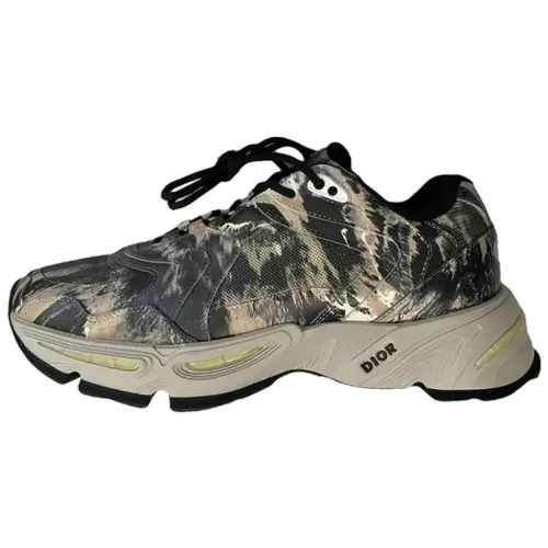 DIOR Low top Casual Shoes Men's Camouflage Black