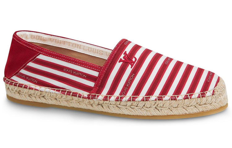 LOUIS VUITTON Lv Bidart Espadrille Shoes 'Red White Beige'