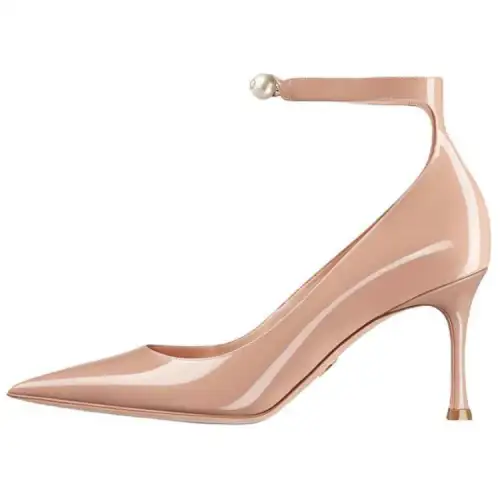 DIOR Jolie Dior Slim Heel High Heels 8cm Women's Beige
