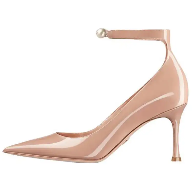DIOR Jolie Dior Slim Heel High Heels 8cm Women's Beige