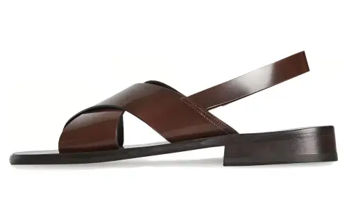 THE ROW One Strap Sandals Women's Dark Brown