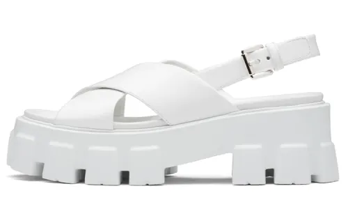 PRADA Monolith Sandal Women's White