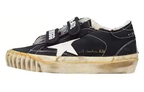 Golden Goose Old School Low top Skateboard Shoes Women's Black White