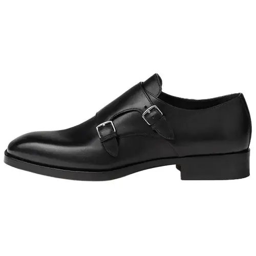 HERMES Hugues Dress Shoes Men's Black
