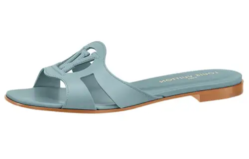 LOUIS VUITTON Isola Quick Dry Slide Slippers Women's Blue