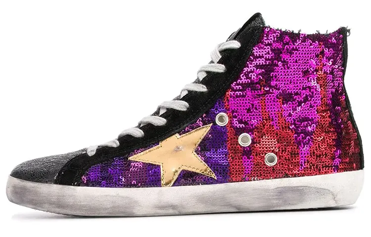 Golden Goose Francy High top Skateboard Shoes Women's Multicolor