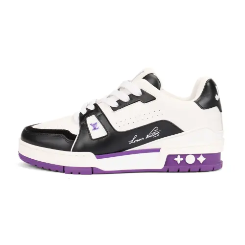 LOUIS VUITTON Trainer Low top Skateboard Shoes Women's Purple