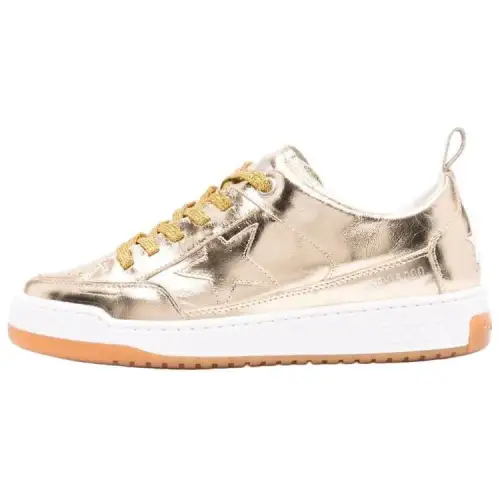 Golden Goose Yeah Skateboard Shoes Women's Low Top Gold