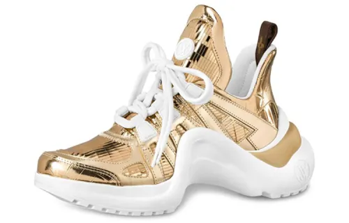 LOUIS VUITTON Lv Archlight High top Sport Shoes Gold Women's