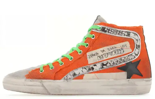 Golden Goose Slide Mid top Skateboard Shoes Men's