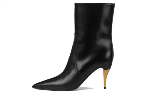 GUCCI Leather Ankle Boots Women's Black