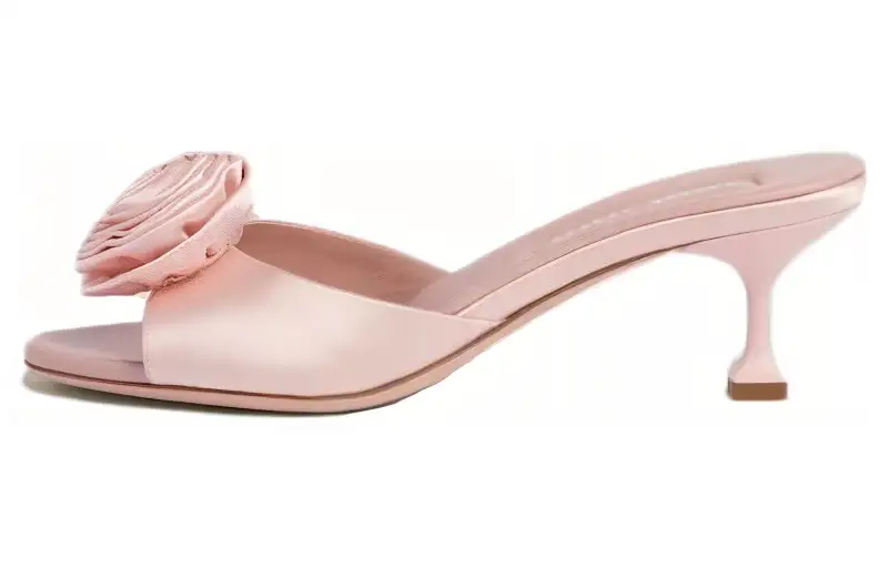 MIU MIU Slide Slippers Women's Pink