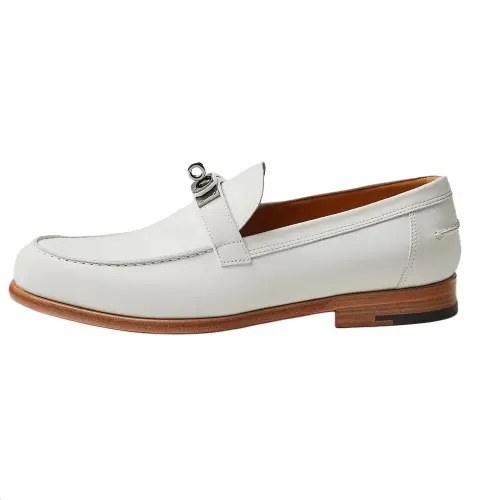 HERMES Destin Loafers Men's White