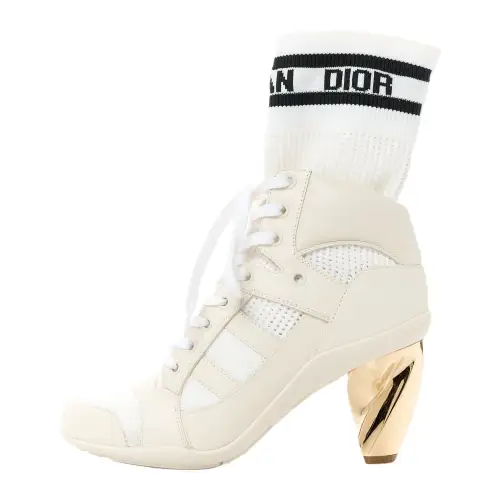 DIOR D Zenith Ankle Boots Women's White/Blue