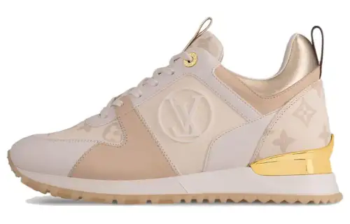 LOUIS VUITTON Run Away Denim Low top Casual Shoes Women's Pink
