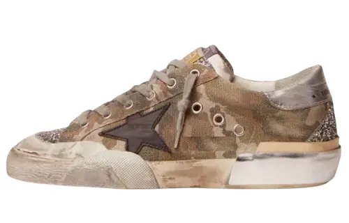 Golden Goose Super Star Penstar LAB Abrasion Resistant Low top Stylish Skateboarding Shoes Men's Camouflage