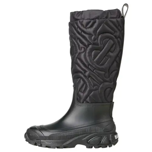 Burberry Padded Monogram Boot Black Women's