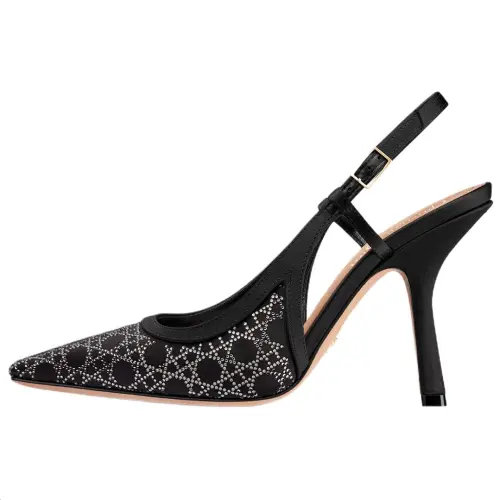 DIOR Capture Slim Heel High Heels 10cm Women's Black