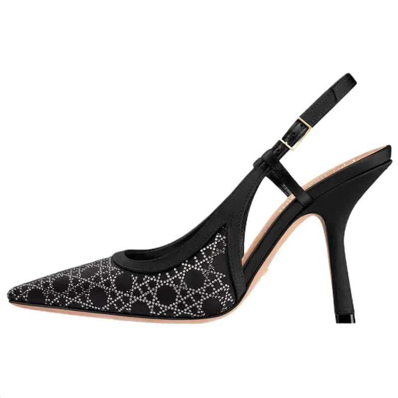 DIOR Capture Slim Heel High Heels 10cm Women's Black