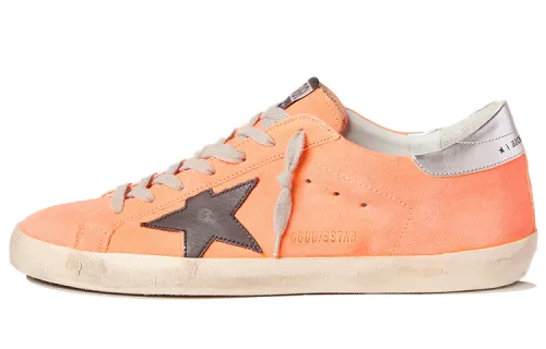 Golden Goose Super Star Skateboard Shoes Men's Low Top Orange