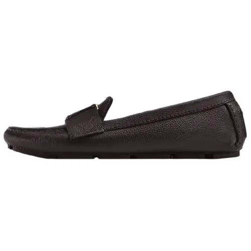 LOUIS VUITTON Capri Calfskin Casual Shoes Women's Chocolate
