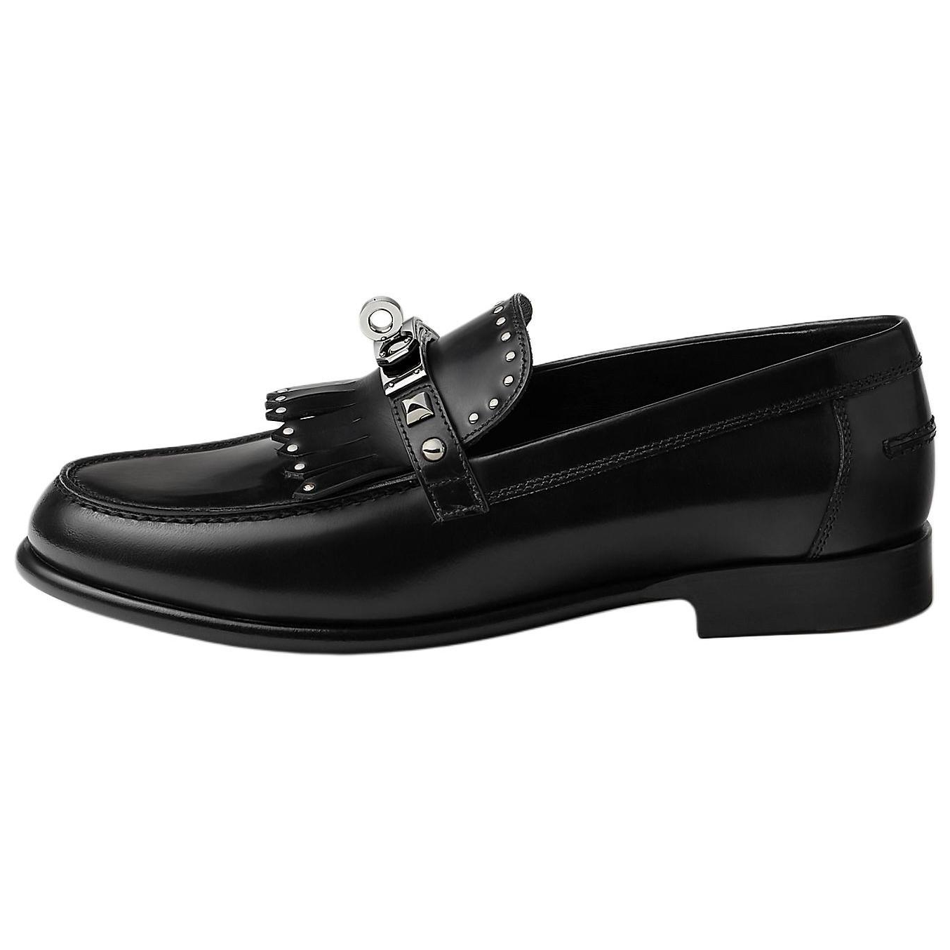 HERMES Destin Loafers Women's Black