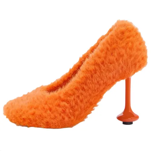 LOEWE Toy Irregular Heel High Heels 9cm Women's Orange