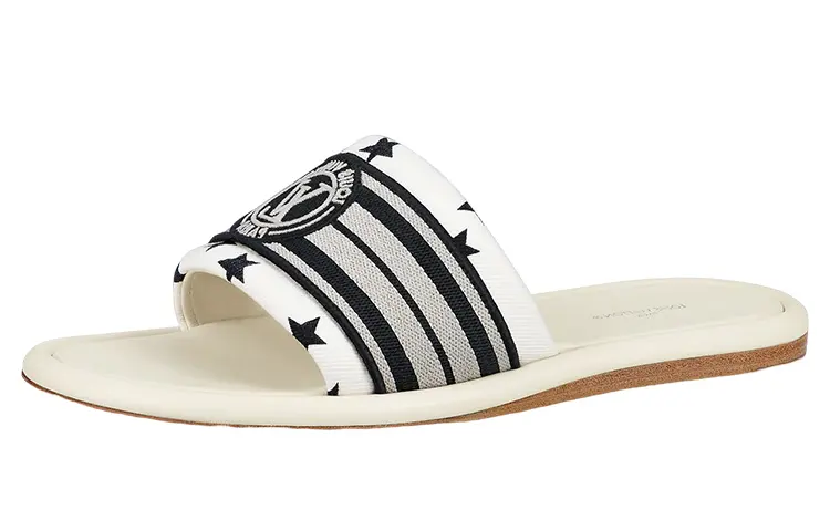 LOUIS VUITTON Magnetic Slide Slippers Women's Black White