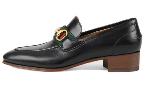 GUCCI Horsebit Casual Shoes Women's Black