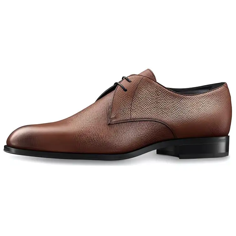 LOUIS VUITTON City Taïga Casual Shoes Men's Amber Brown