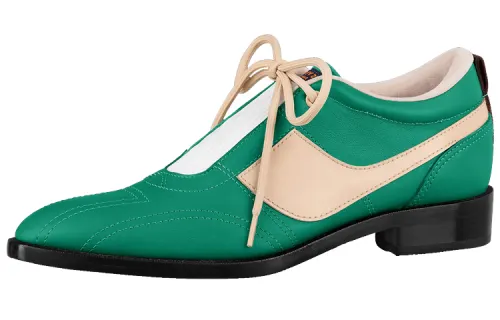 LOUIS VUITTON Soccer Women's Casual Shoes Men's Low Top Green