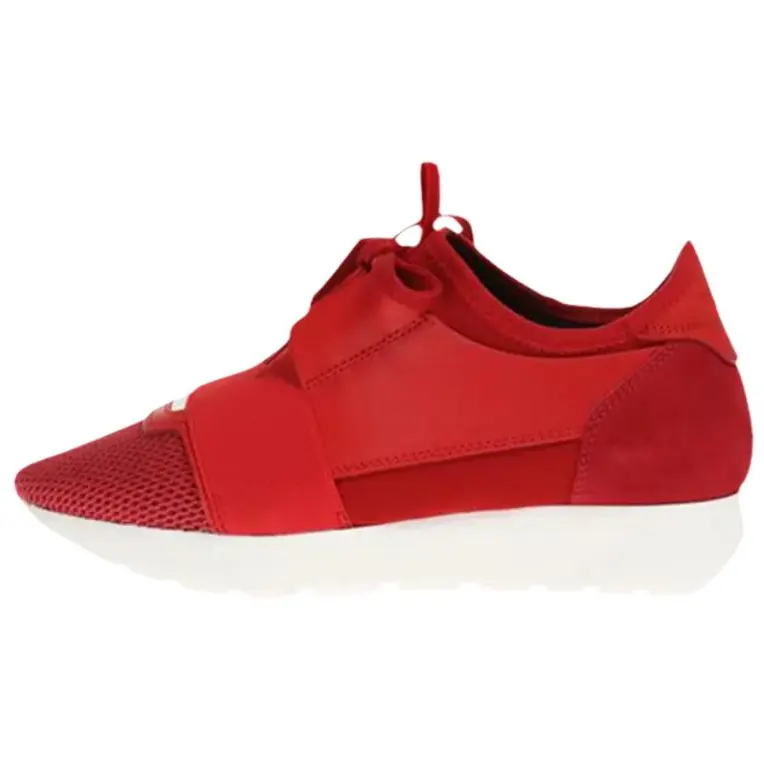 Balenciaga Race Runner Low top Casual Shoes Women's Red