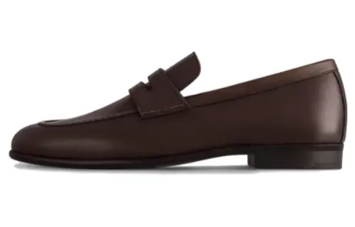 LOUIS VUITTON Glove Loafers Men's Brown