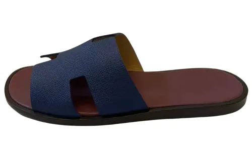HERMES Slide Slippers Men's Blue