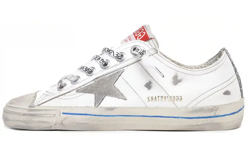 Golden Goose V Star Stylish Skateboarding Shoes Women's White