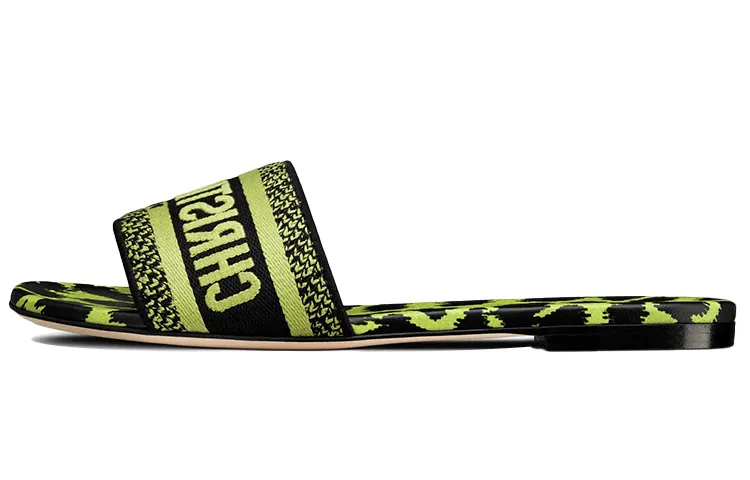 DIOR Dway Slide Slippers Women's Black/Green
