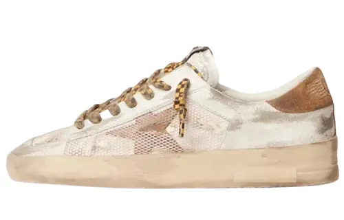 Golden Goose Stardan Leather Stylish Skateboarding Shoes Men's