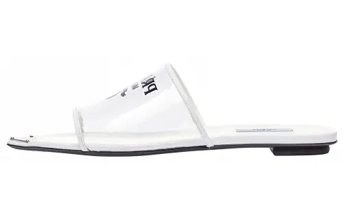 PRADA Slide Slippers Women's White