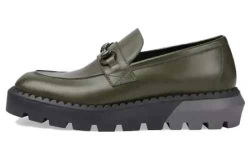 GUCCI Horsebit Loafers Men's Green