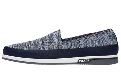 PRADA Men's Casual Shoes Men's Low Top Blue