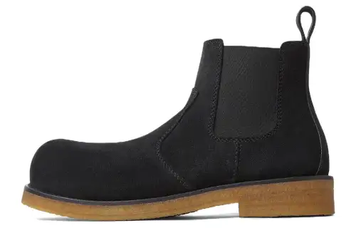 Bottega Veneta Chelsea Short Chelsea Boots Men's Black