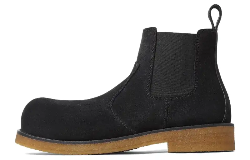 Bottega Veneta Chelsea Short Chelsea Boots Men's Black