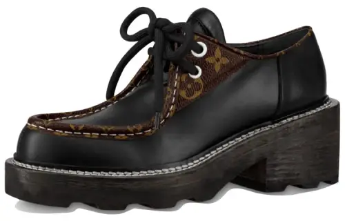 LOUIS VUITTON Beaubourg High Heels Women's Black